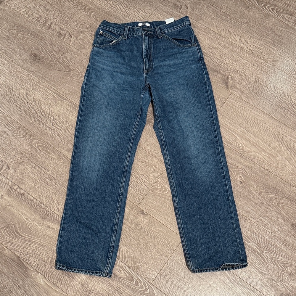 Women’s Blue Straight-Leg  Jeans